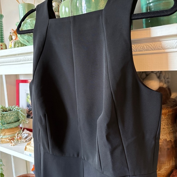 Black Ann Taylor Halter Sheath Dress sz 6 - Picture 3 of 7